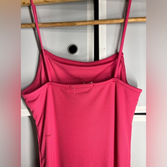 Pink Spaghetti strap dress w/ Slit Contour Collection - Picture 5 of 9
